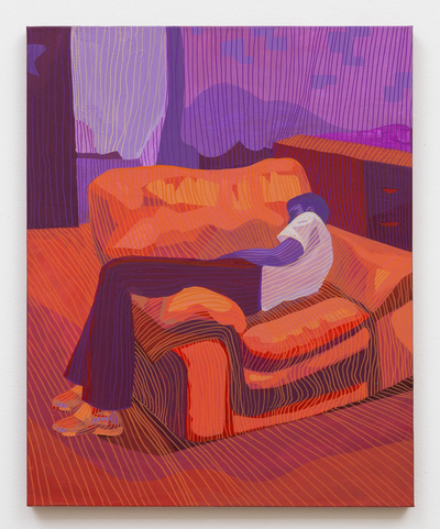 Leather Weather, 2022, 24” × 30”