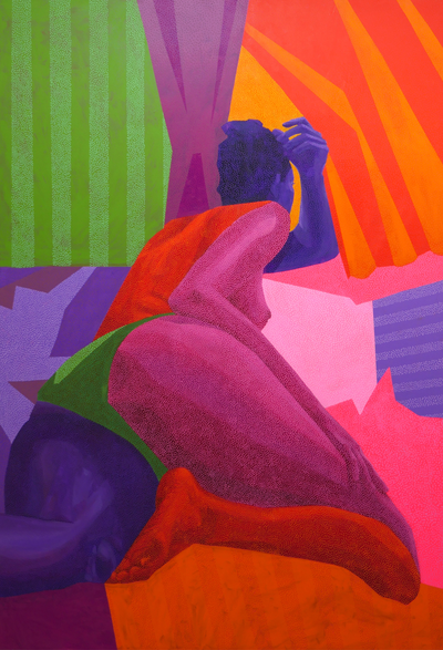 Son Con, 2020, Acrylic on Canvas, 48” x 72”